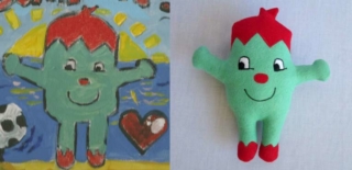 little-chap Custom soft toy green monster