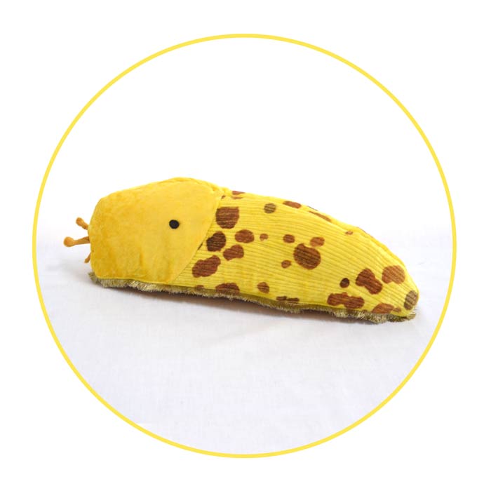 Banana slug custom toy