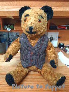 teddy bear in waistcoat