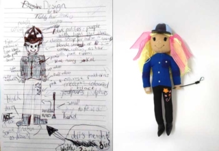 Toy from a child's design