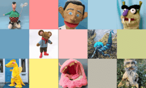 Hero image - a selection of custom items made by Picture to Puppet
