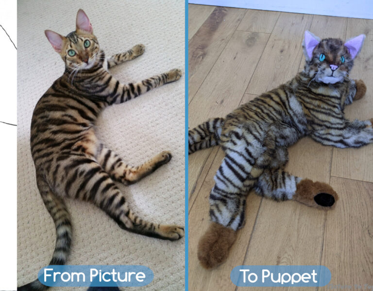 A custom pet soft toy by Picture to Puppet